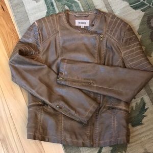 BB Dakota vegan leather bomber jacket
